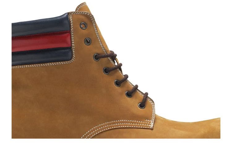 Gucci Lace Up Suede Boot Brown
