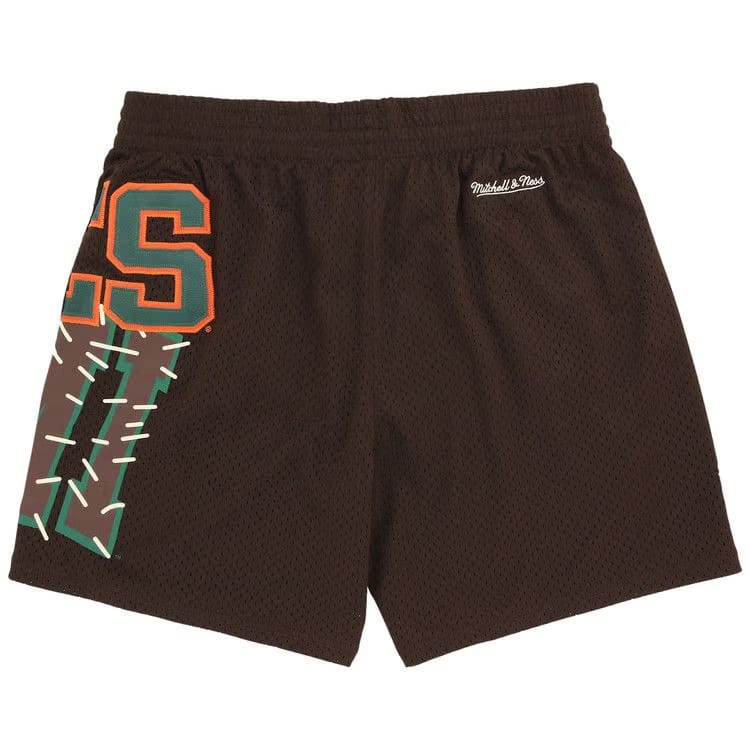 Cactus Jack by Travis Scott x Mitchell & Ness University Of Miami Shorts Brown