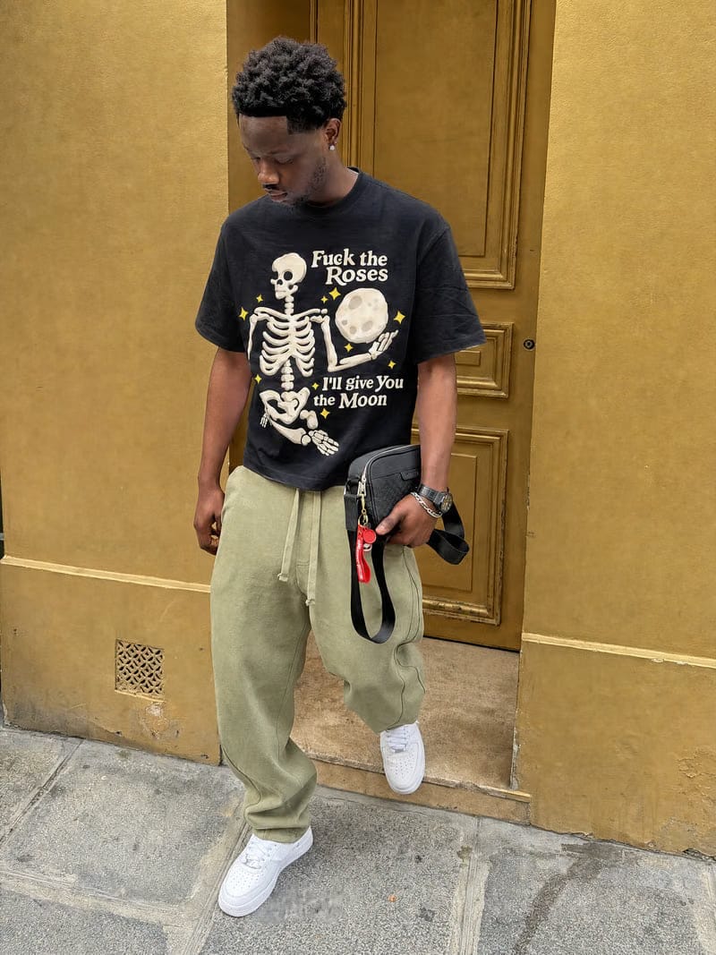 Forfksake Giving You Moon Tee - Black