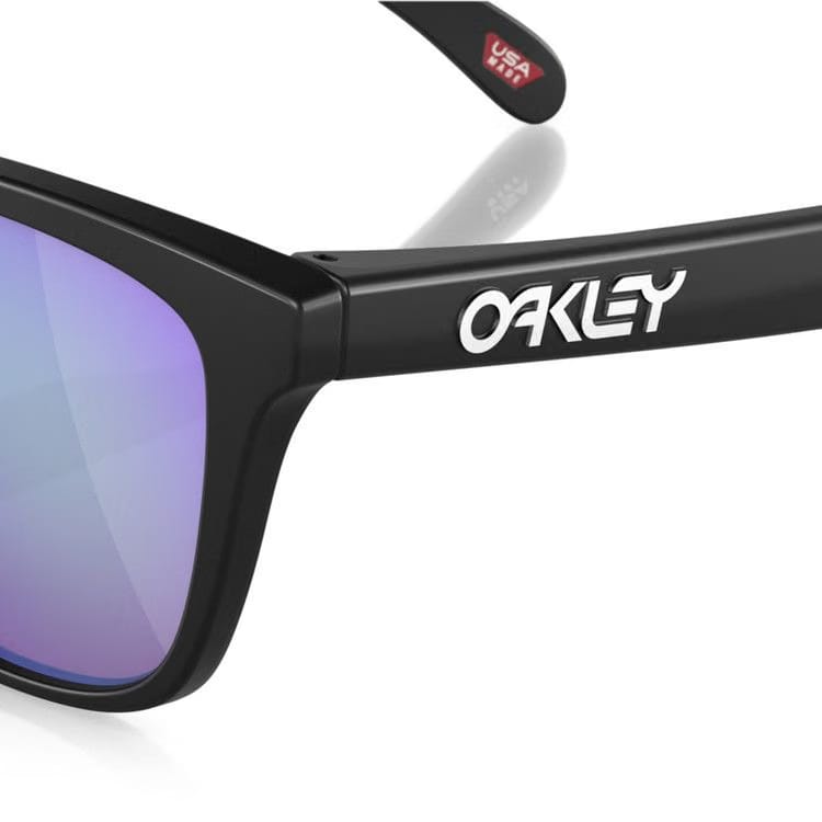 Oakley Frogskins Sunglasses (Low Bridge) Matte Black/Prizm Golf