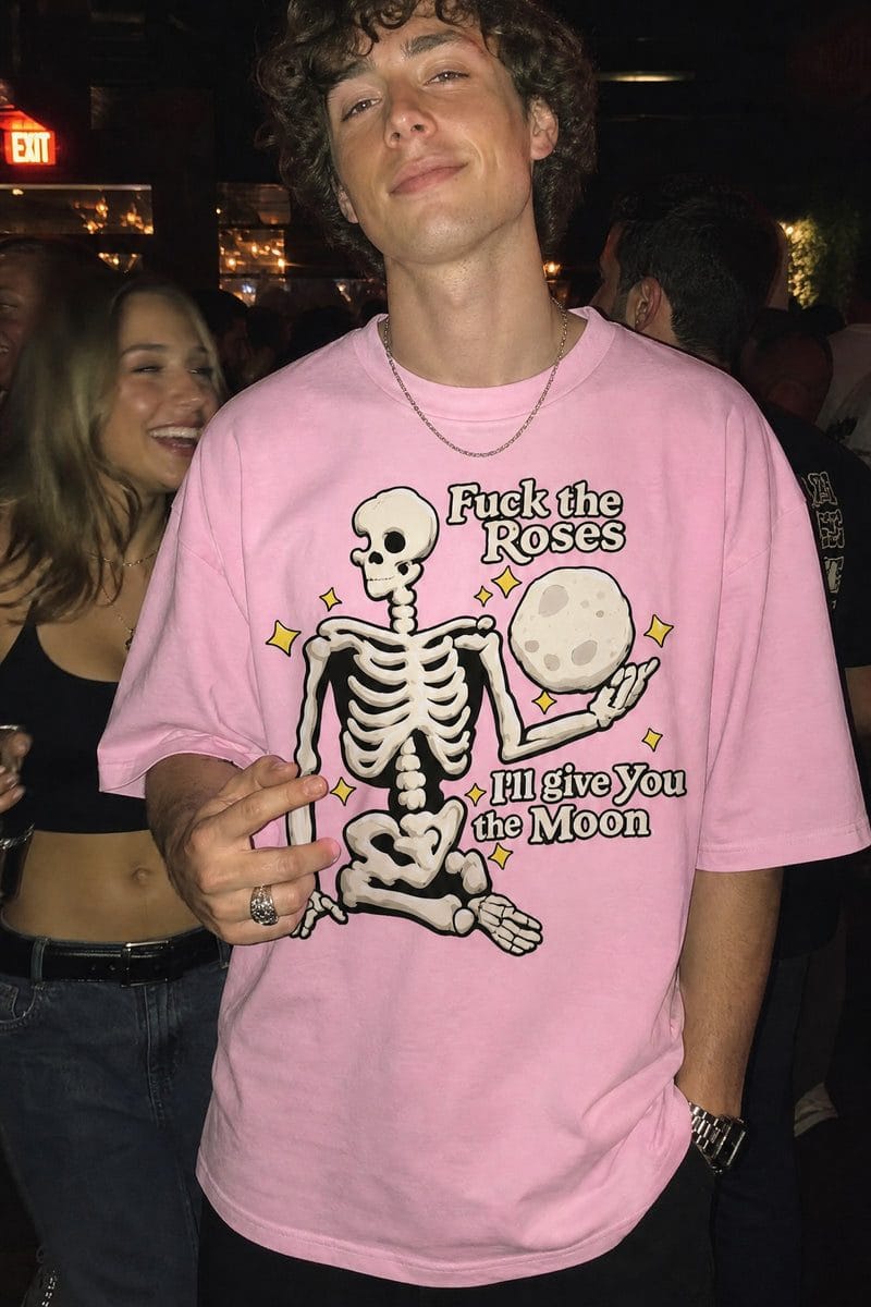 Forfksake Giving You Moon Tee - Pink