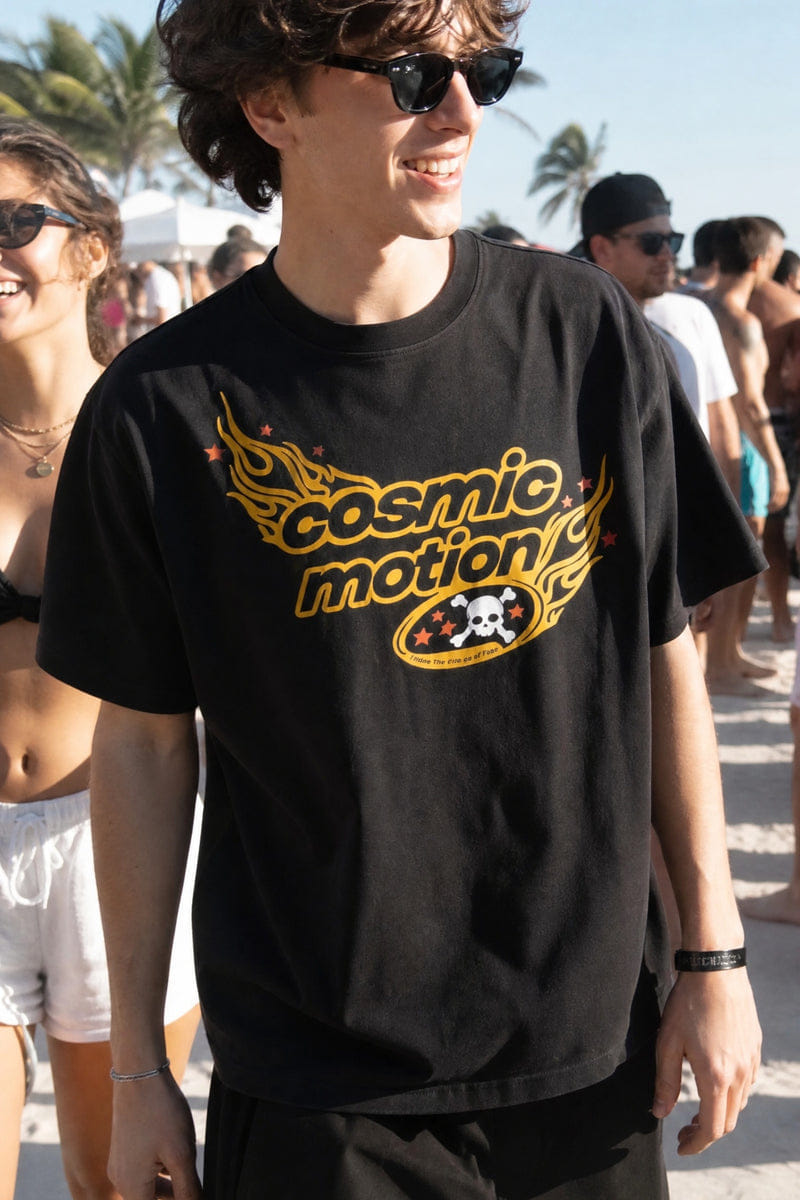 Off Supply Cosmic Motion Black T-Shirt