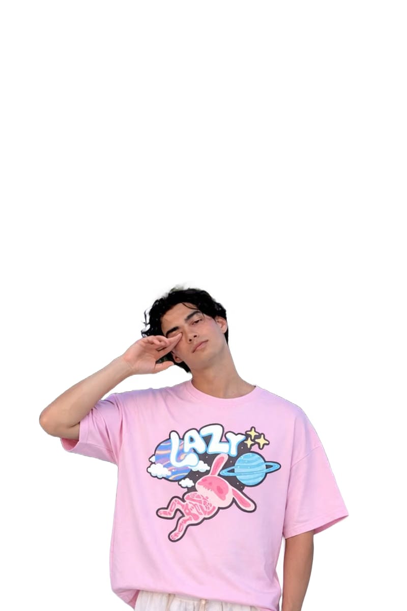 Forfksake Lazy Orbit Tee - Pink