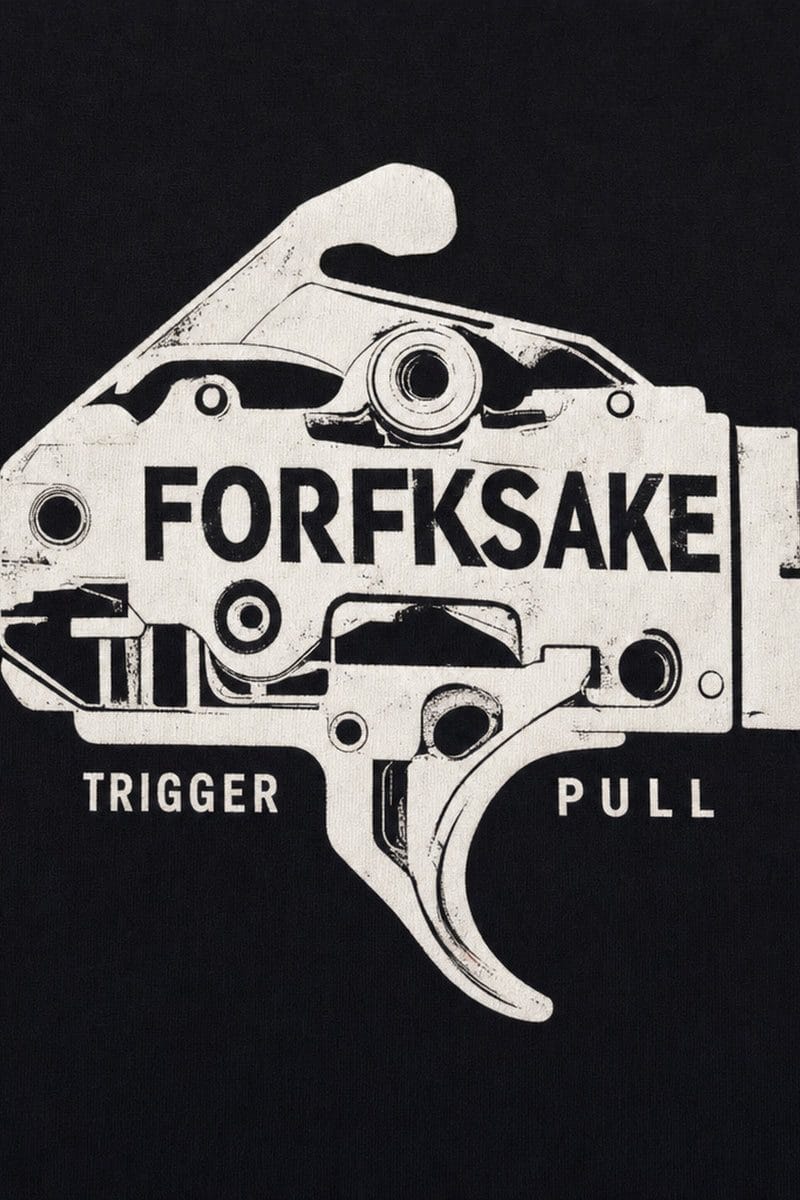 Forfksake Trigger Pull Tee - Black