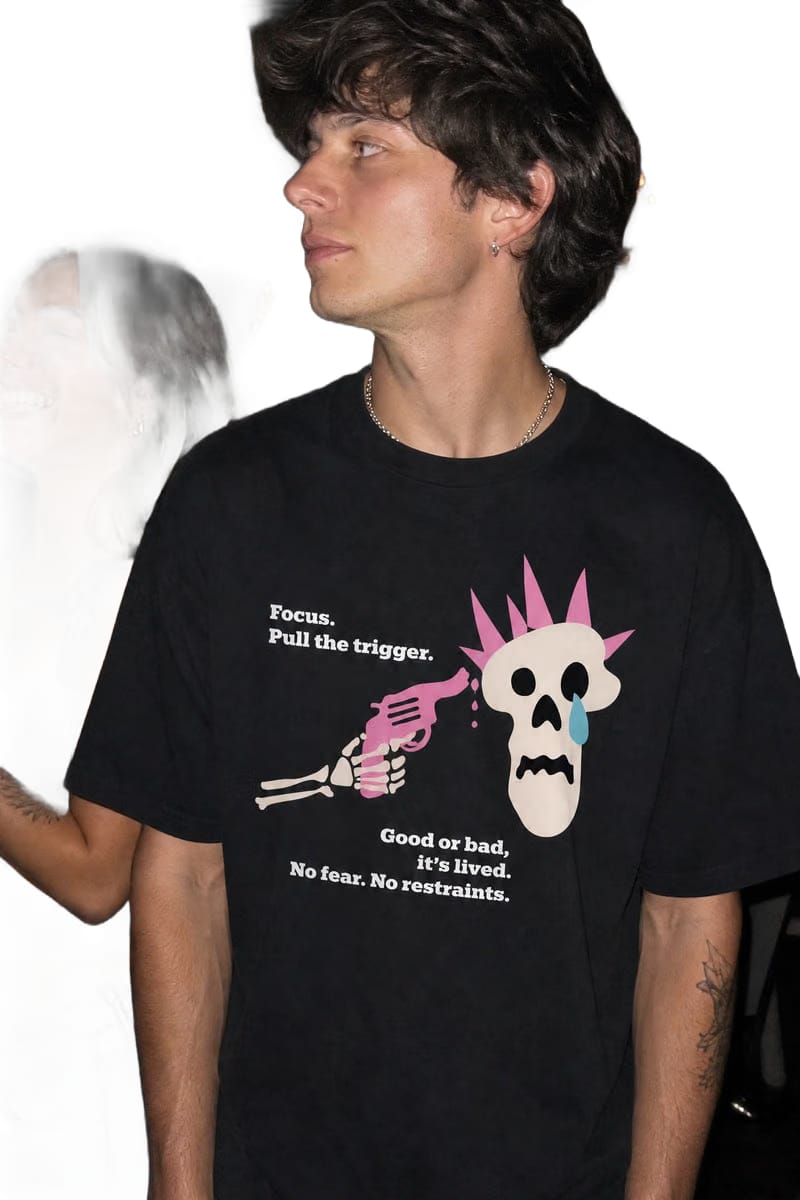 Forfksake Trigger Pull Tee - Black