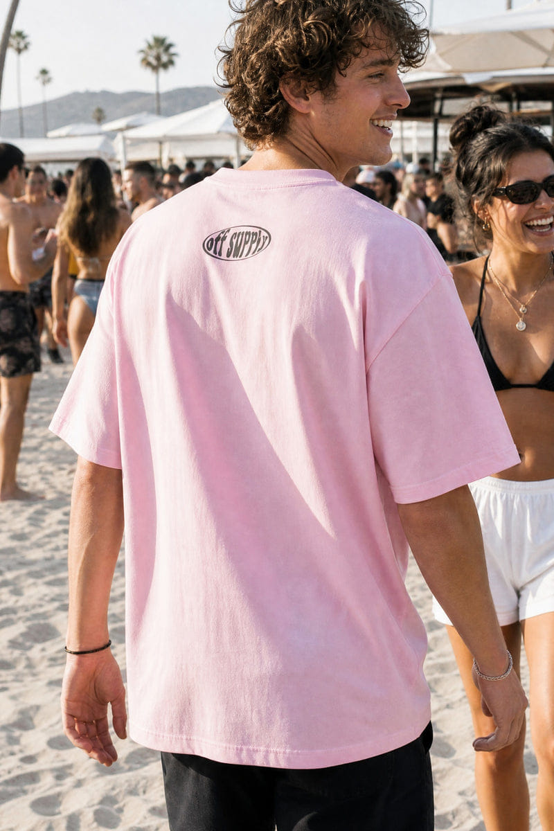 Off Supply Off-Axis Tee - Pink