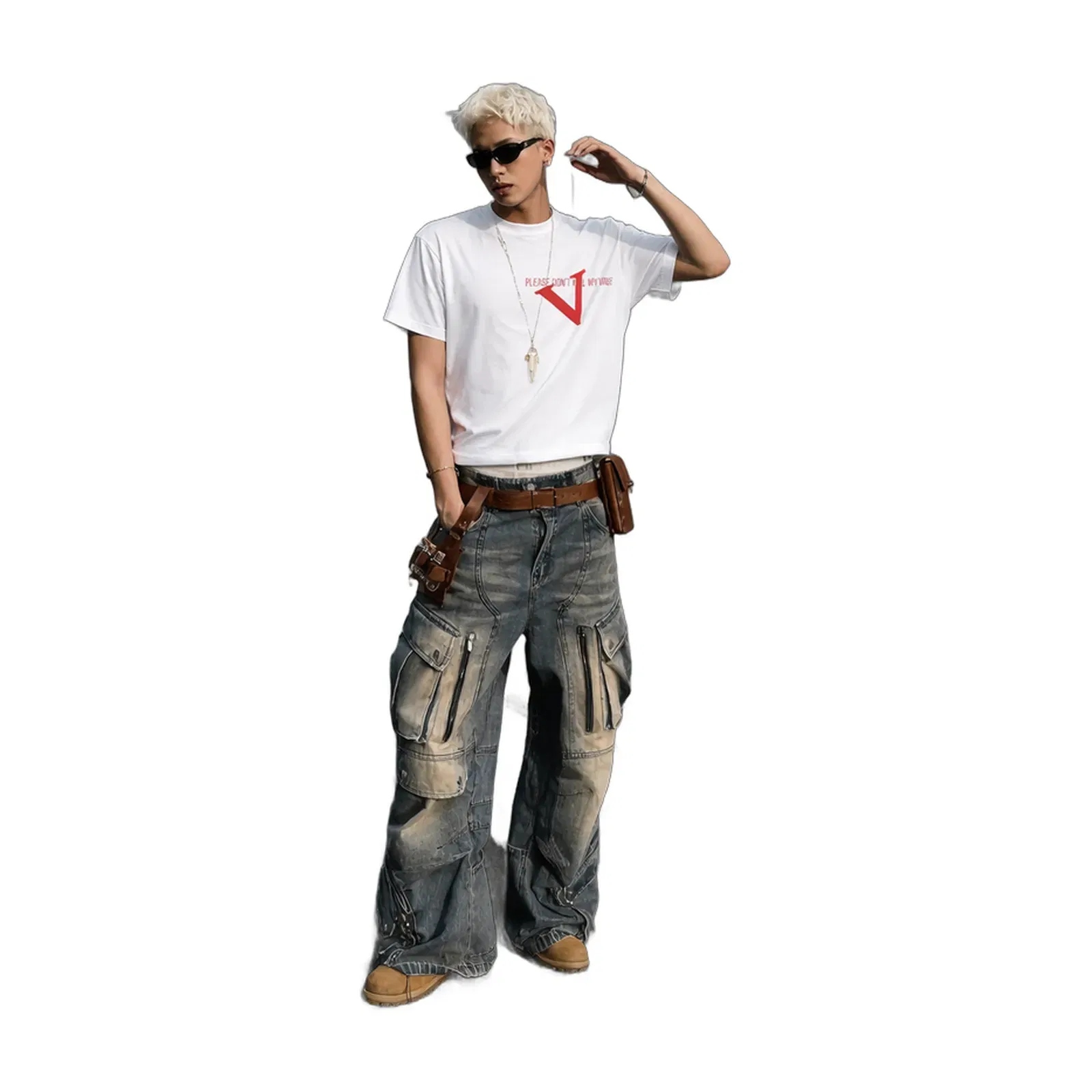 Voyd Mental Noise white T-shirt