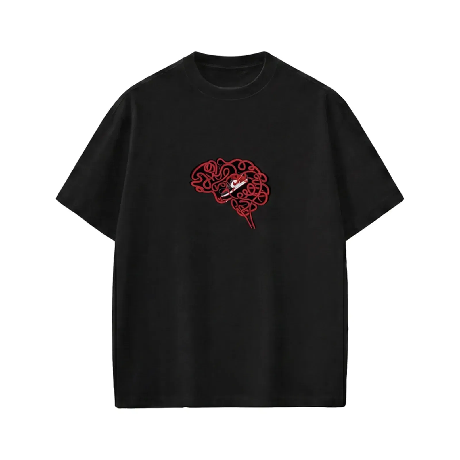 City Off Domes Hustle Brain Black T-Shirt