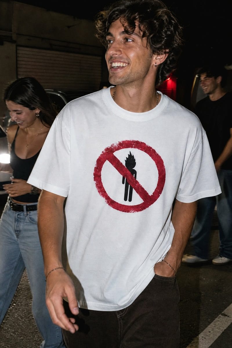 City Off Domes StreetScript White T-Shirt