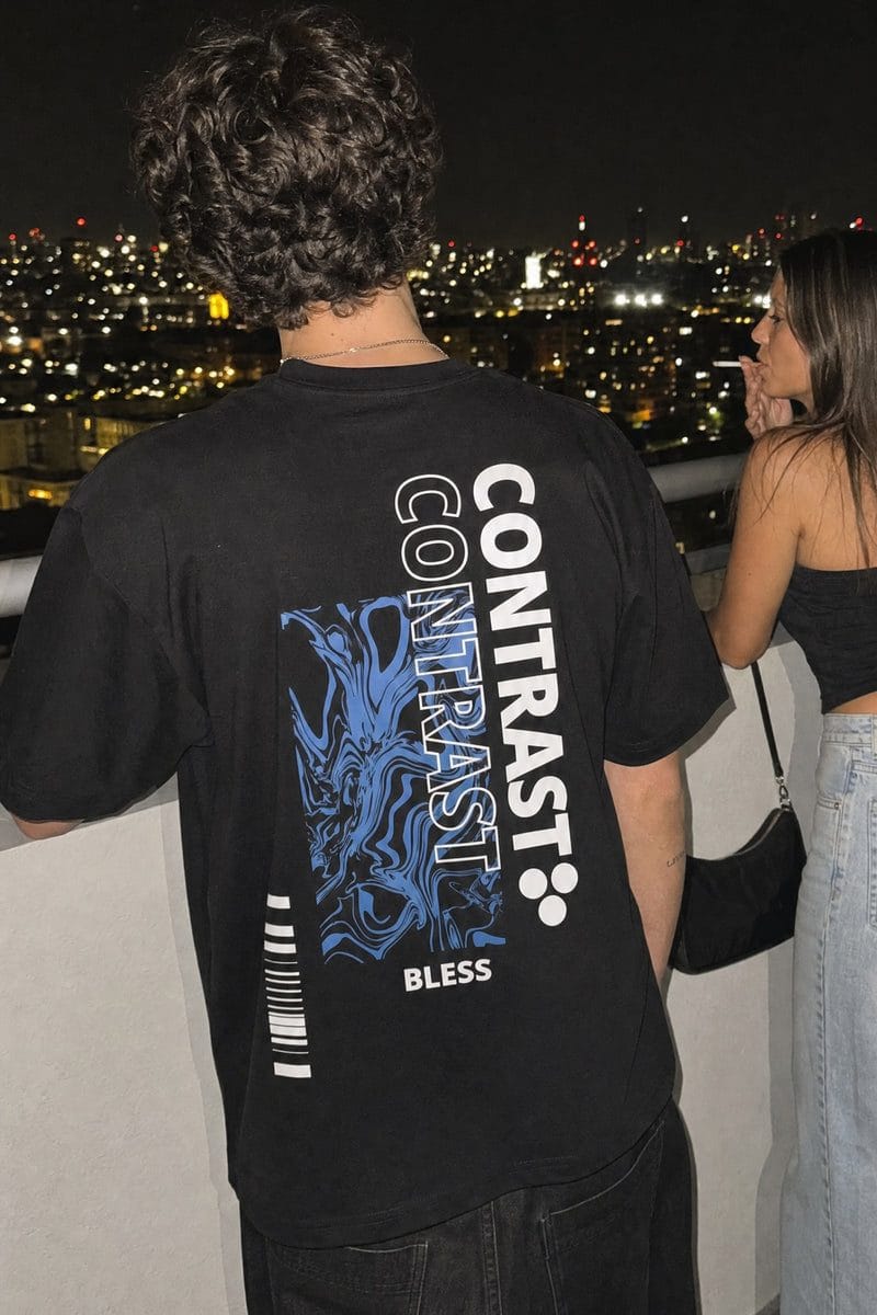 City Off Domes Static Vision Black T-Shirt
