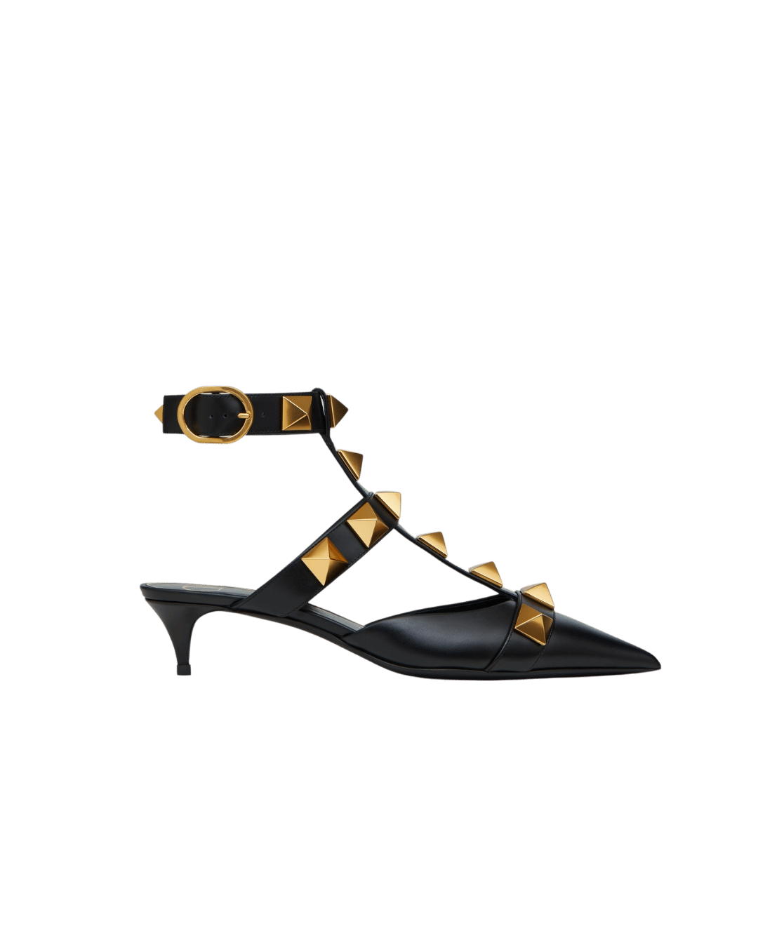 Valentino Garavani Calfskin Roman Stud Ankle Strap 40mm Pumps