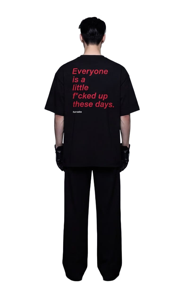 Forfksake Little Fucked Up T-Shirt Black