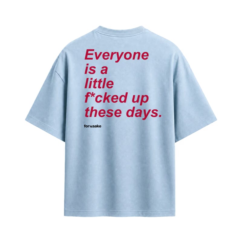 Forfksake Little Fucked Up T-Shirt Ice Blue