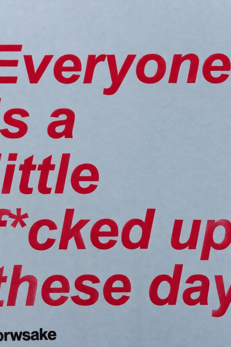 Forfksake Little Fucked Up T-Shirt Ice Blue