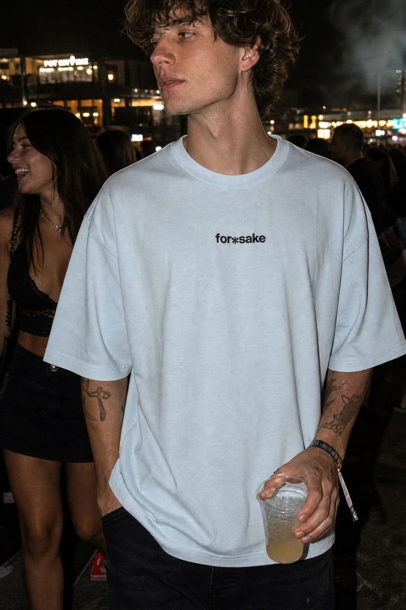Forfksake Little Fucked Up T-Shirt Ice Blue
