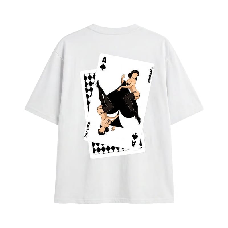 Forfksake Play Your Hand White T-Shirt