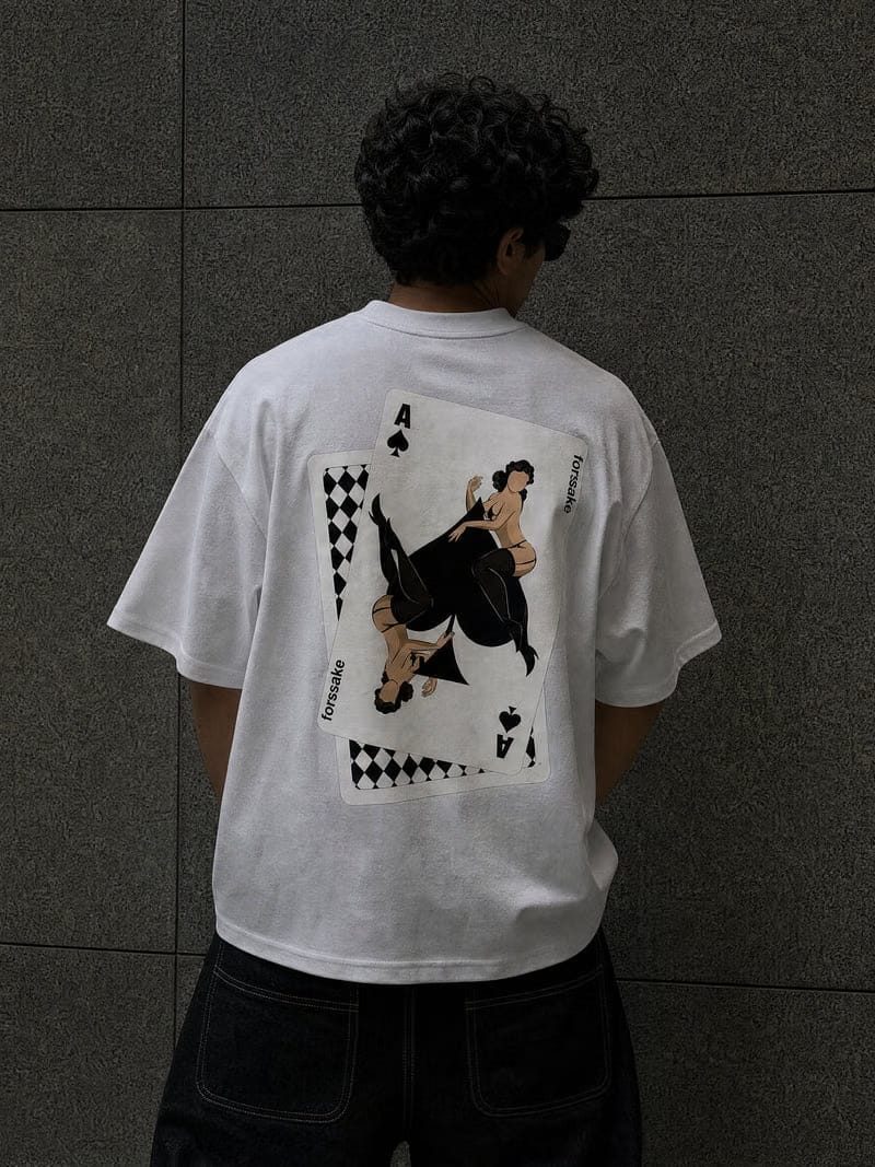 Forfksake Play Your Hand White T-Shirt