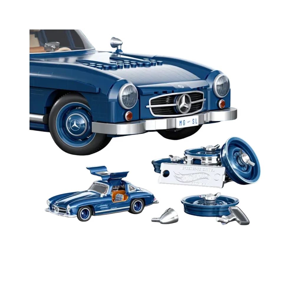 Mattel Brick Shop Hot Wheels Mercedes-Benz 300 SL Building Set