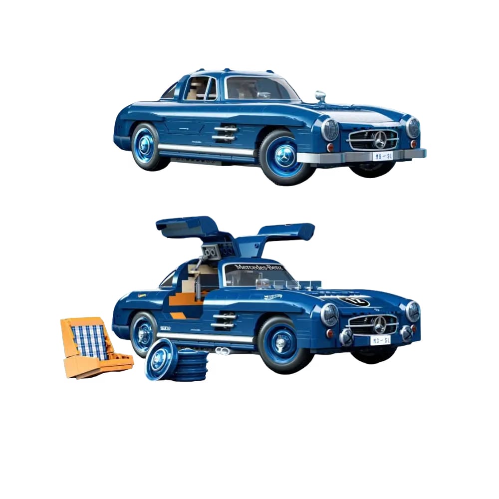 Mattel Brick Shop Hot Wheels Mercedes-Benz 300 SL Building Set