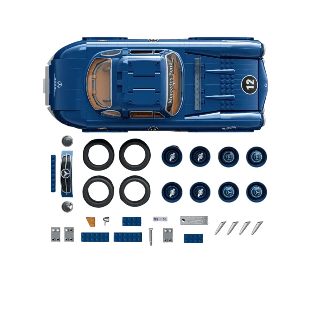 Mattel Brick Shop Hot Wheels Mercedes-Benz 300 SL Building Set