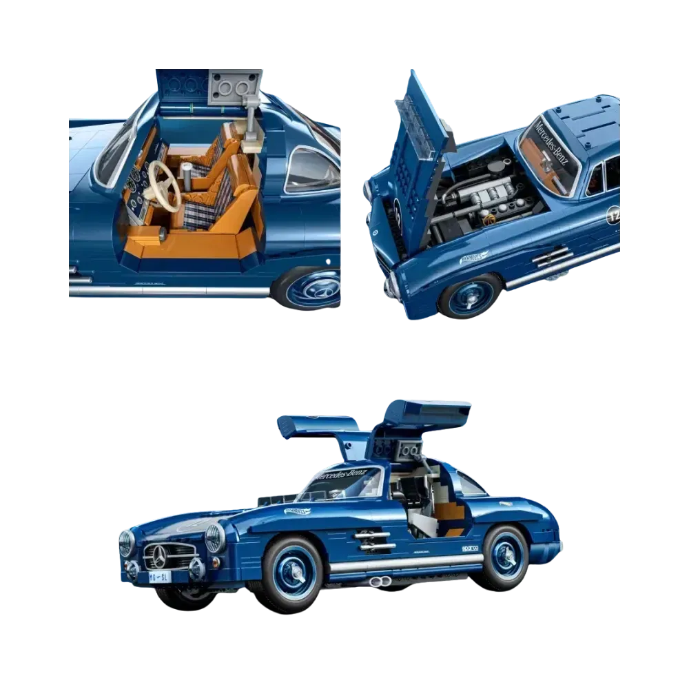 Mattel Brick Shop Hot Wheels Mercedes-Benz 300 SL Building Set