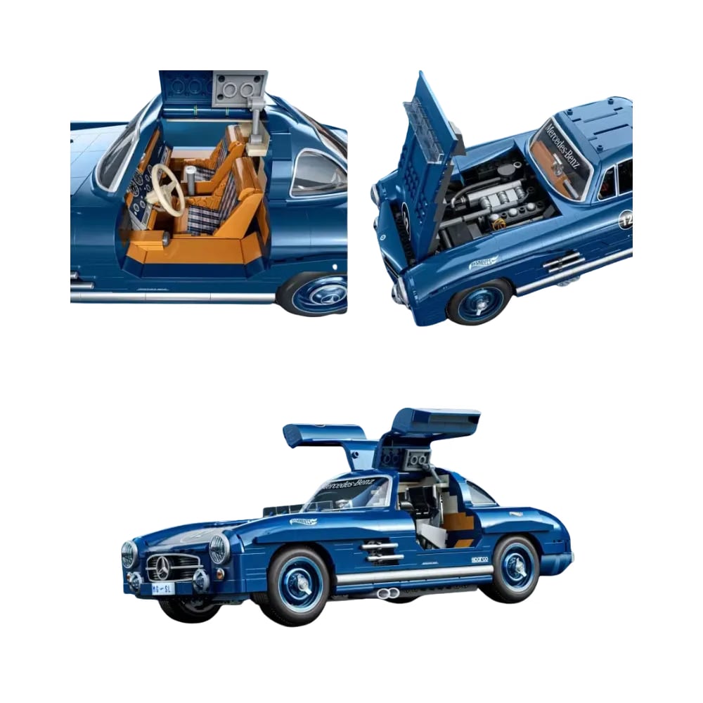 Mattel Brick Shop Hot Wheels Mercedes-Benz 300 SL Building Set