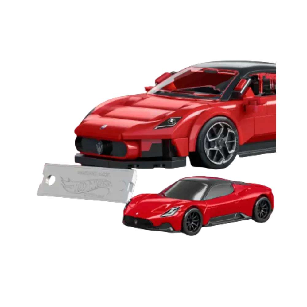 Mattel Brick Shop Hot Wheels Maserati MC20 Building Set