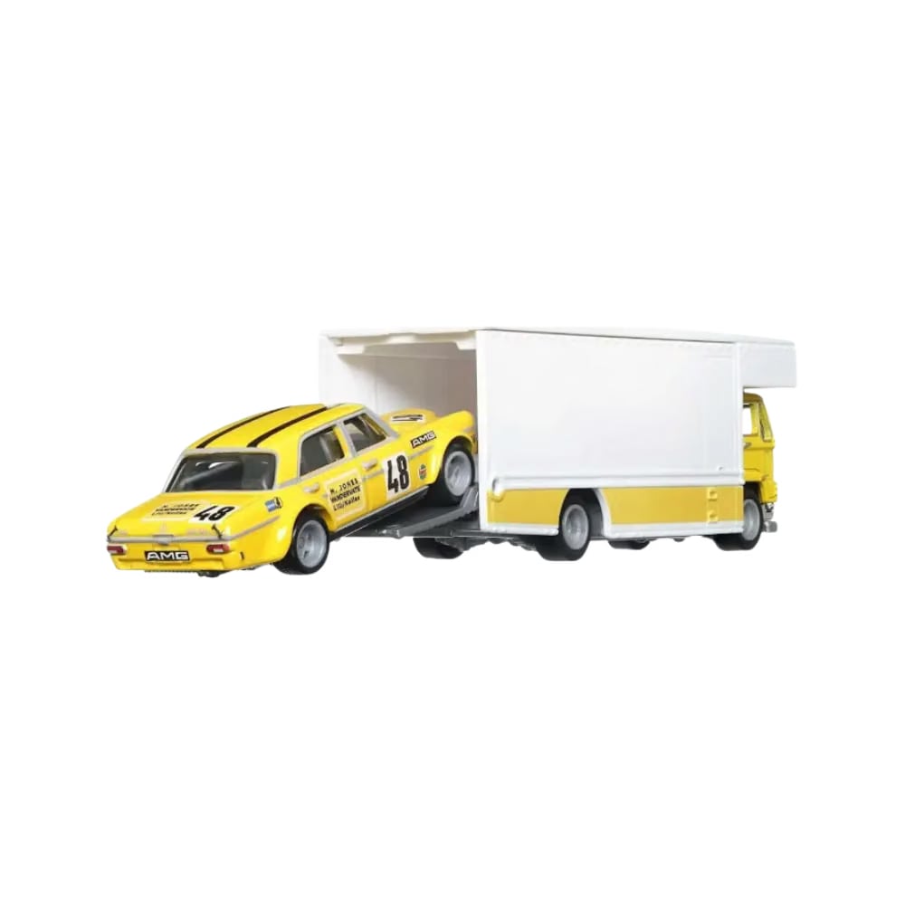 Hot Wheels Car Culture Team Transport Mercedes CLK-GTR with Aero Lift