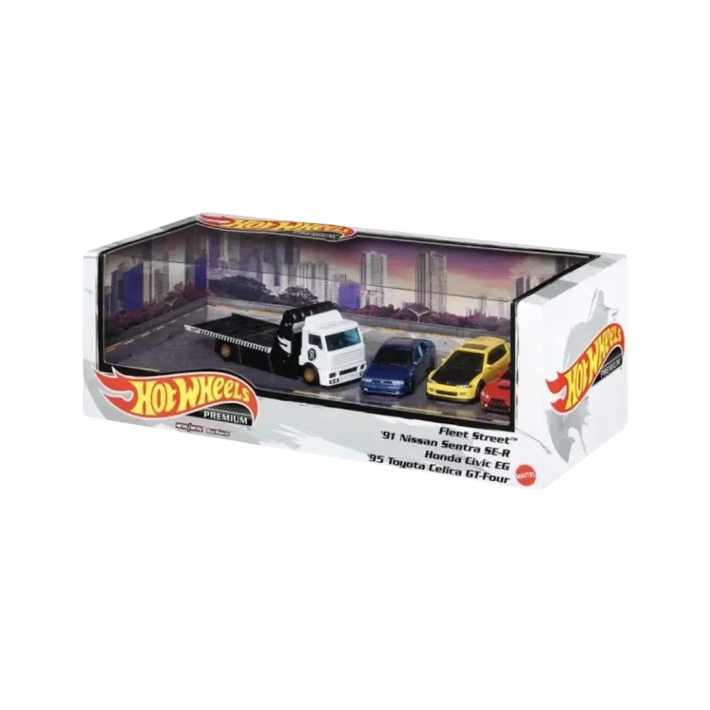 Hot Wheels Premium Display Diecast Collection 4-Pack 1:64