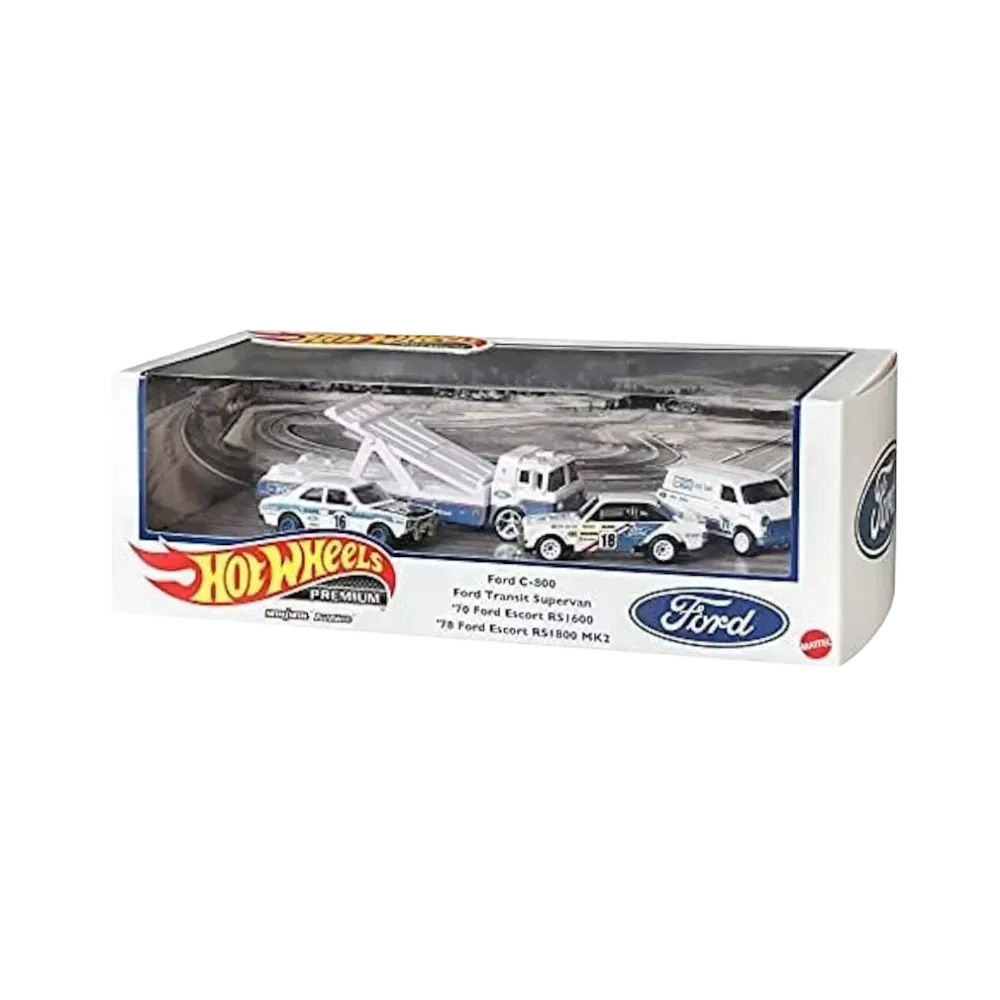 Hot Wheels Premium Collectors Ford Set White Blue
