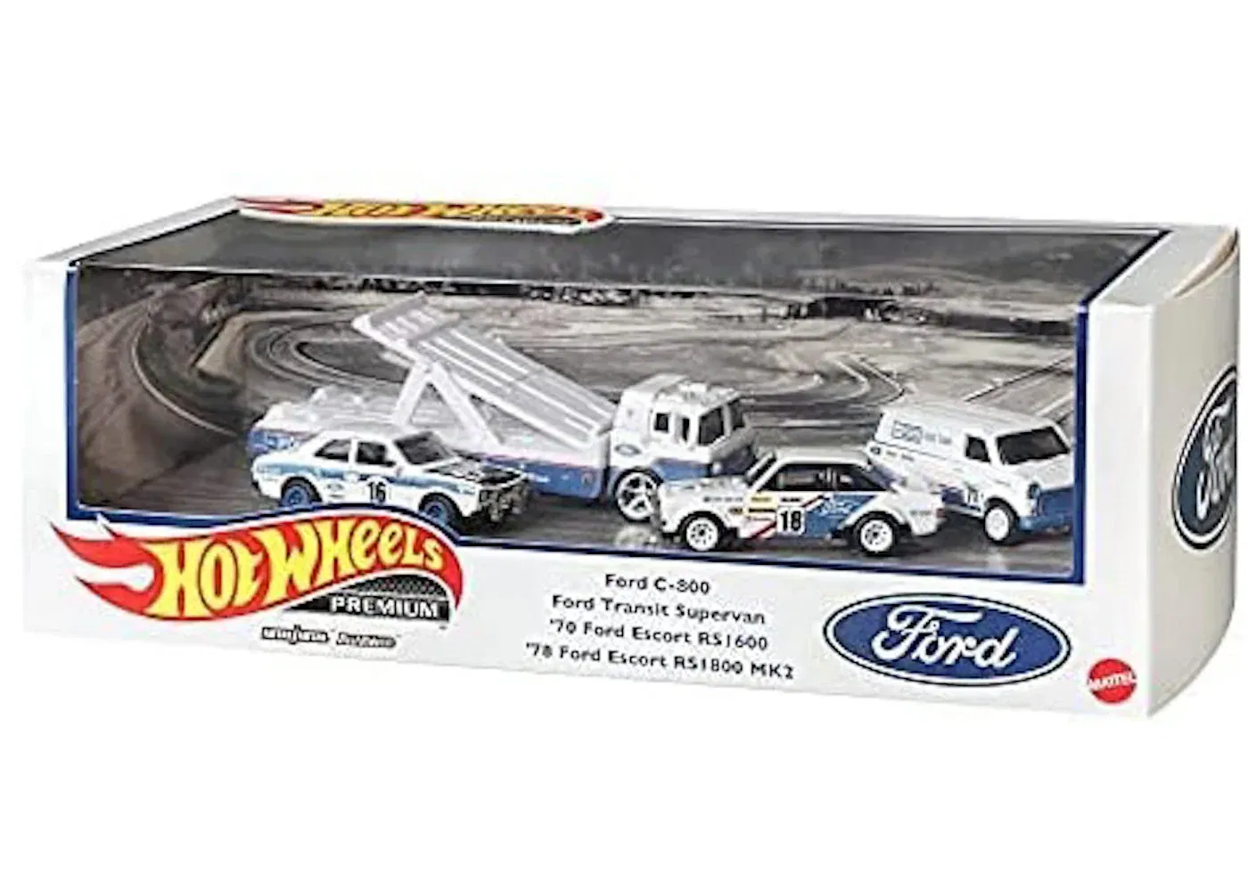 Hot Wheels Premium Collectors Ford Set White Blue