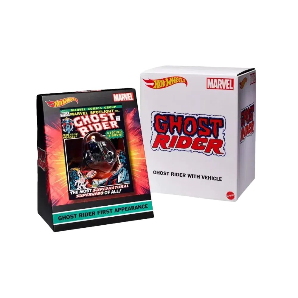 Hot Wheels Marvel Ghost Rider Motorcycle & Figure Collectible 2022 SDCC Exclusive