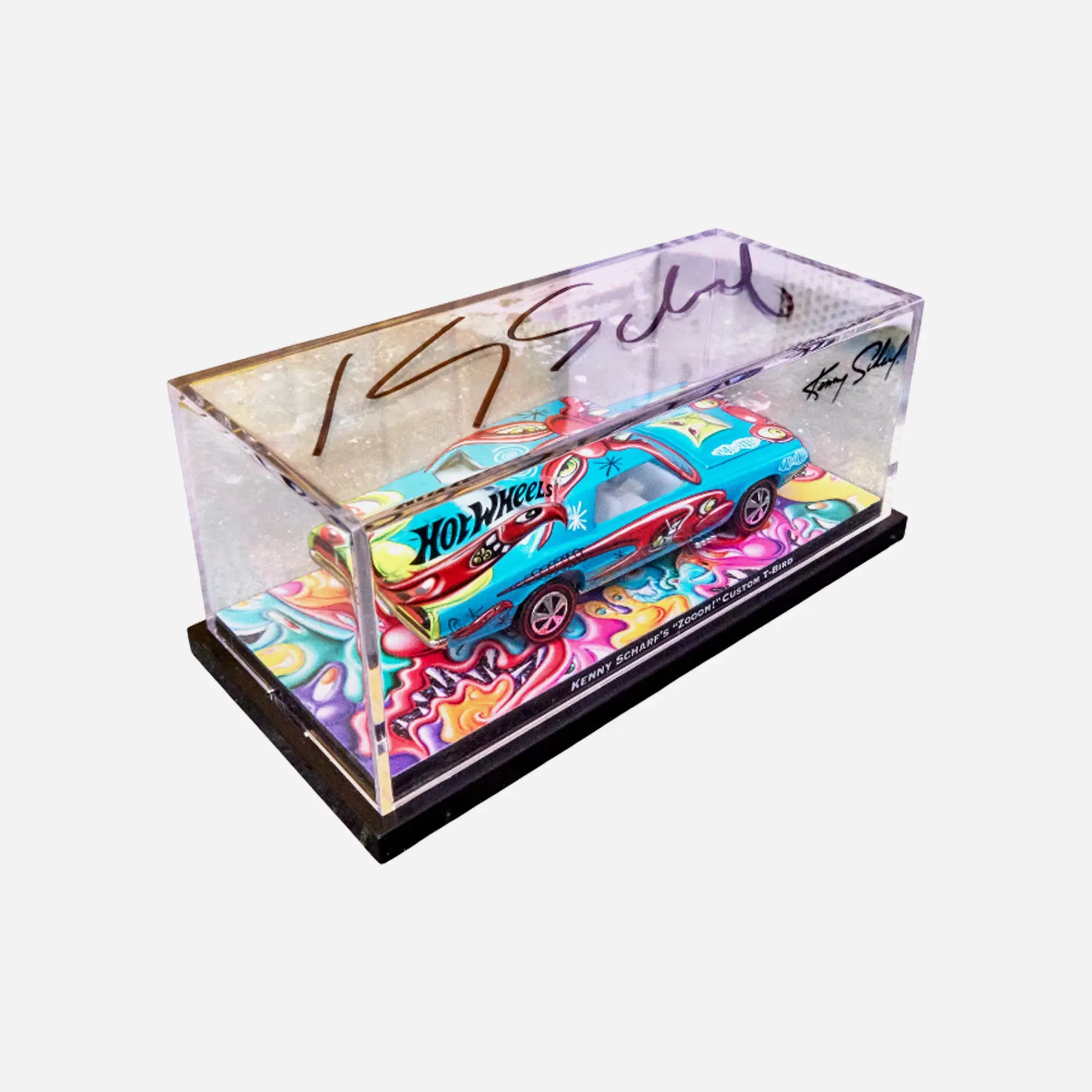 Hot Wheels x Kenny Scharf Signed Custom T-Bird
