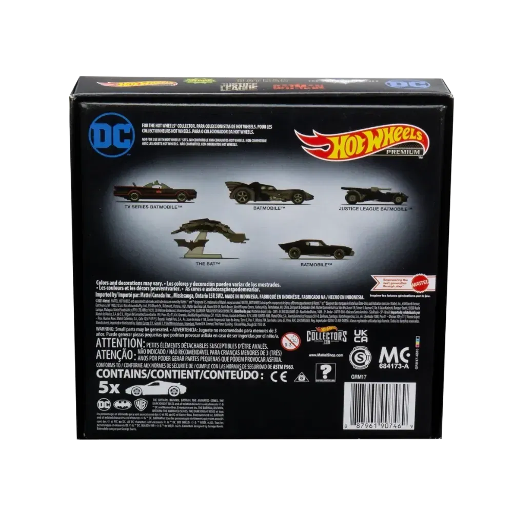 Hot Wheels DC Batman Box Set of 5
