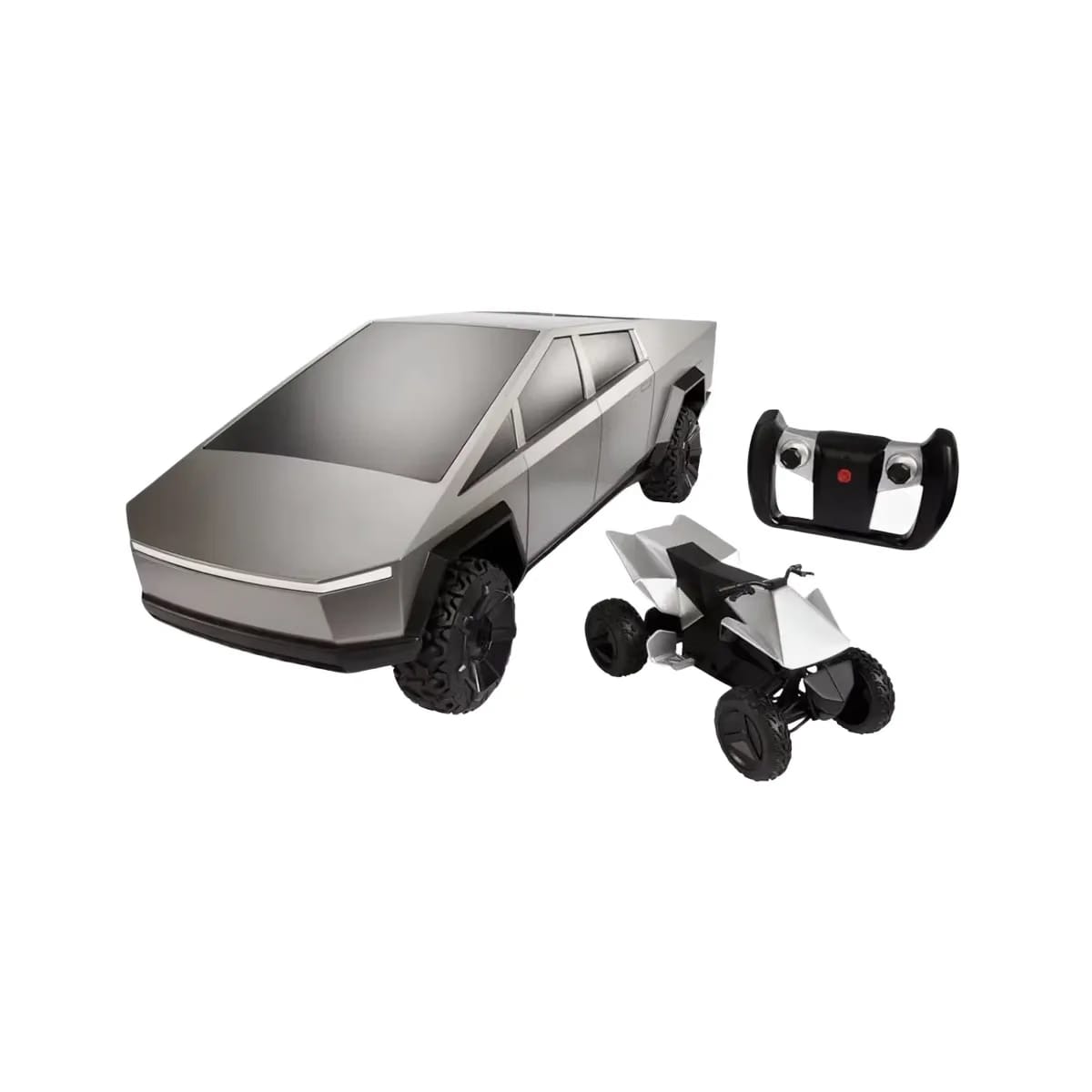 Hot Wheels x Tesla Cybertruck 1:10 Scale RC Car (2021 Version w/ Cyberquad)