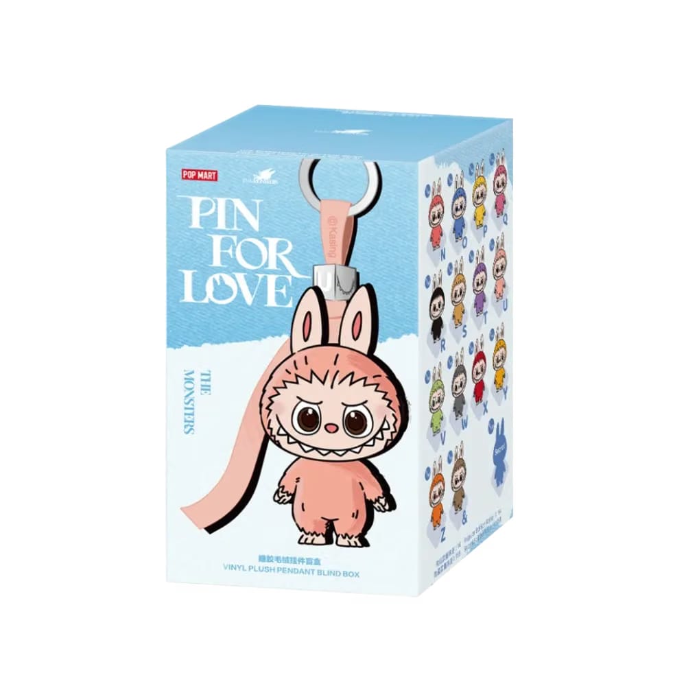 Pop Mart Labubu The Monsters Pin for Love Series Vinyl Plush Pendant (N-Z) Single Blind Box