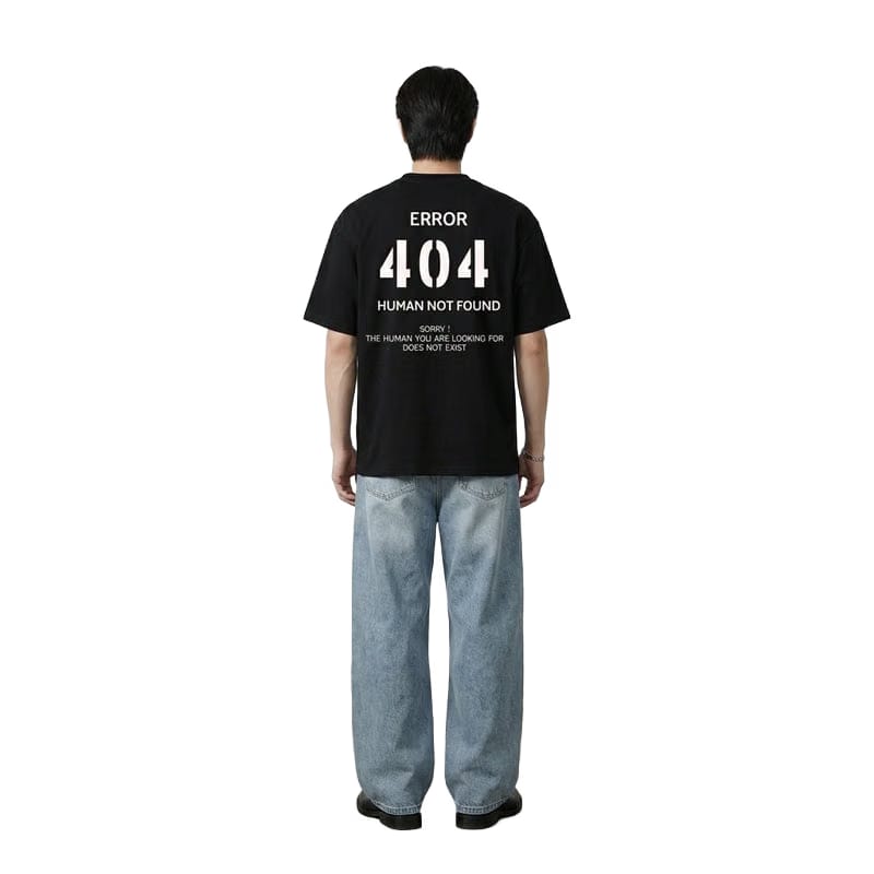 404 Be Autyst Black T-Shirt