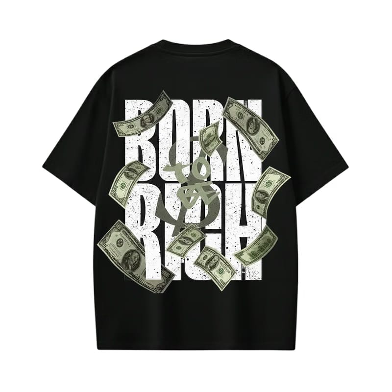 Born To Be Rich Be Autyst Black Tshirt