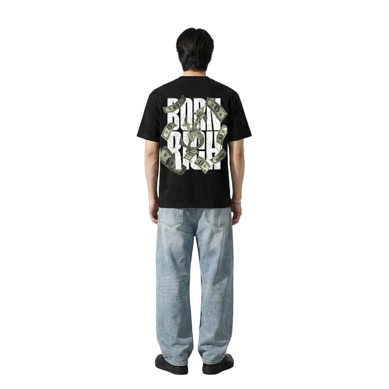 Born To Be Rich Be Autyst Black Tshirt