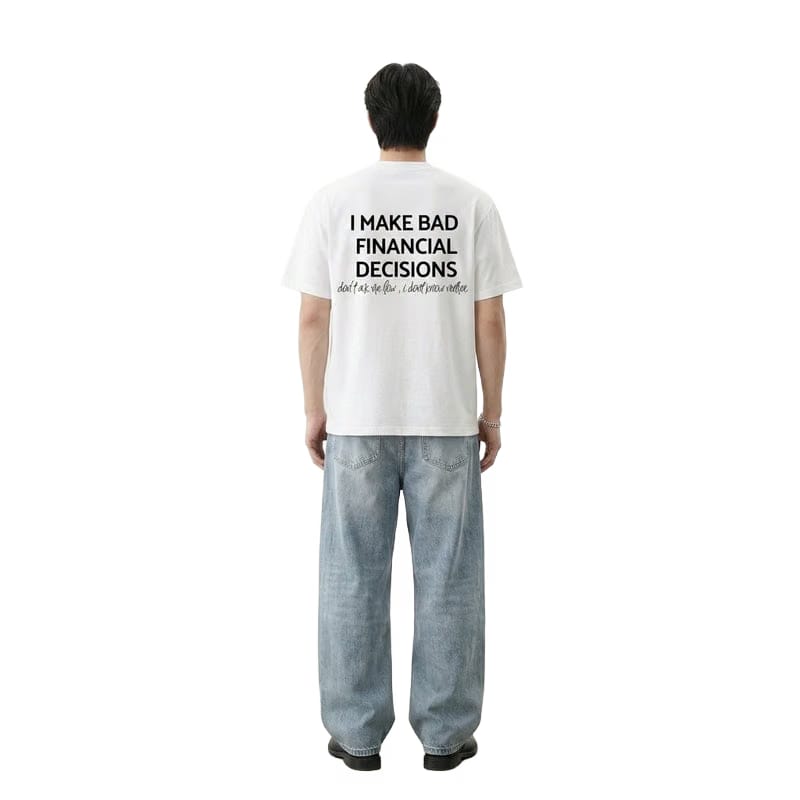 Financial Be Autyst White T-Shirt