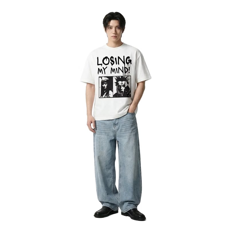 Losing My Mind Be Autyst White T-Shirt