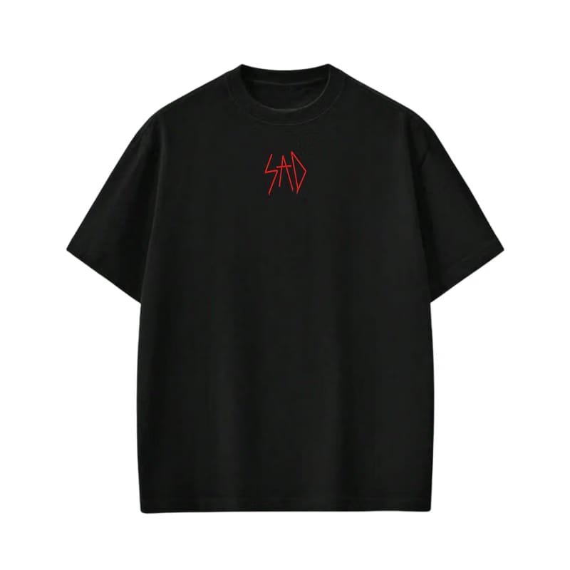 Sad Be Autyst Black T-Shirt