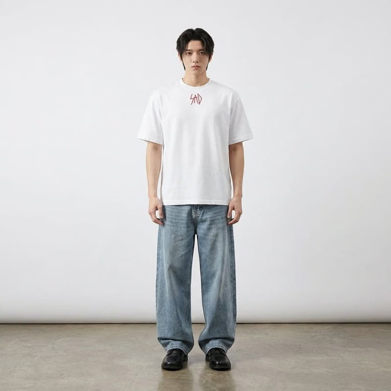 Sad Be Autyst White T-Shirt