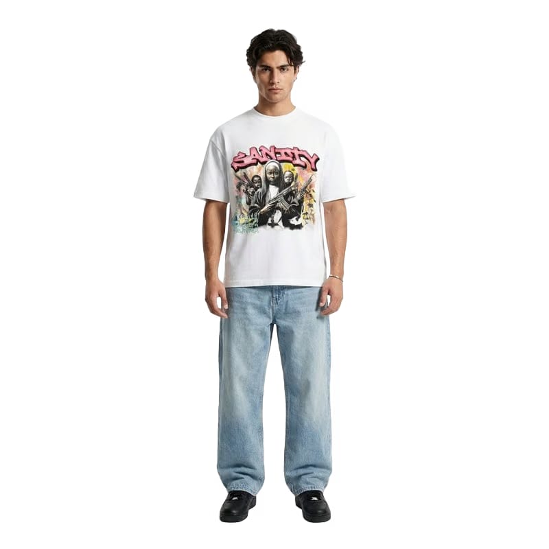 Sanity Be Autyst White T-Shirt