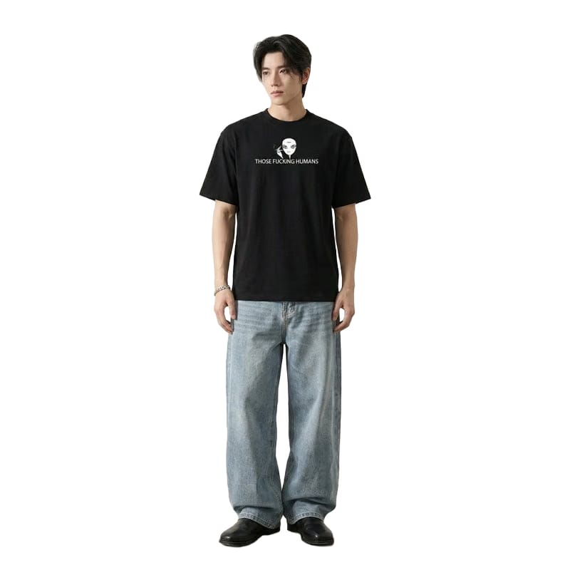 Those Fucking Humans Be Autyst Black T-Shirt