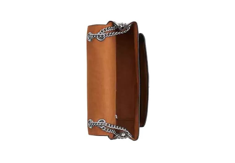 Elodie Crossbody Bag crinkle leather/Silver/Black