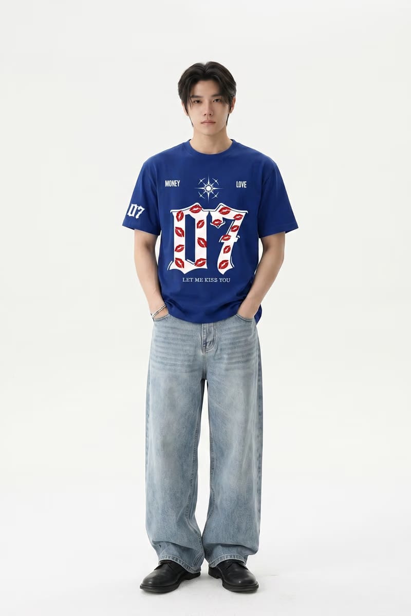 Voyd Lovers in Noir Blue T-shirt