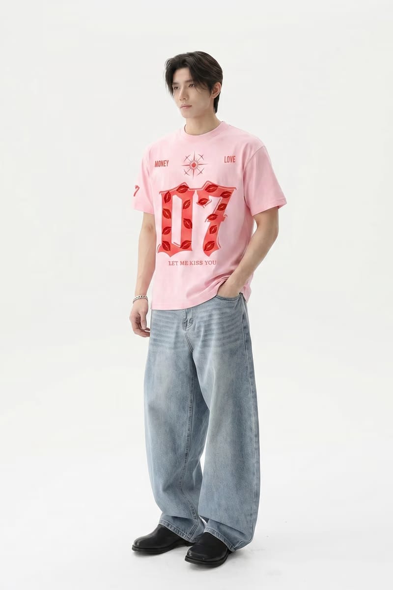 Voyd Lovers in Noir Pink T-shirt