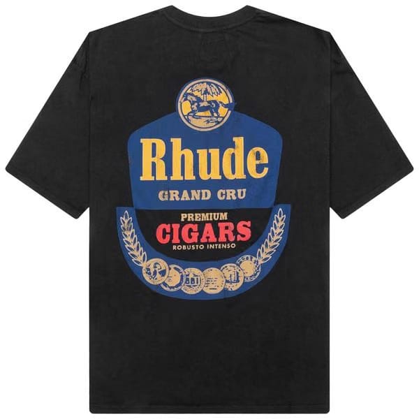 Rhude Grand Cru T-Shirt Vintage Black