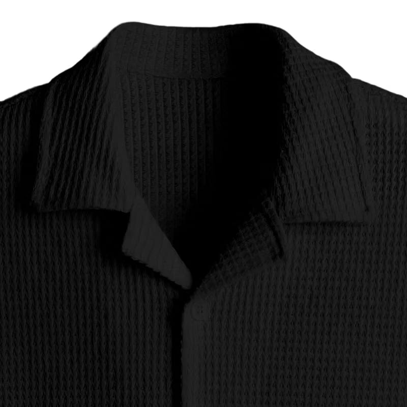 Waffle Shirt Black